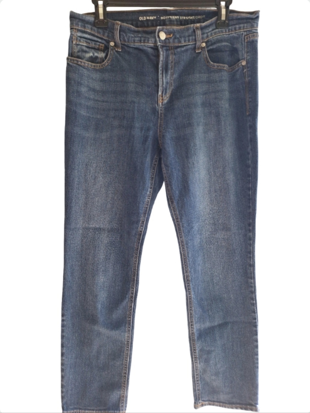 St. John's Bay Women's Light Blue Straight-Leg Jeans 10P